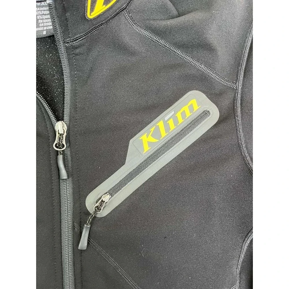 Klim Inferno Jacket Men's Small Black Full Zip Fleece Snowmobile Moto‎ Coat